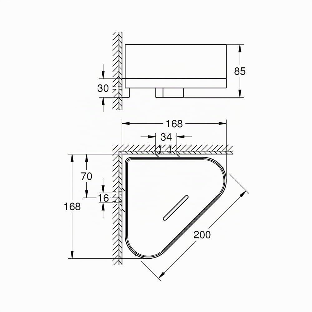 Grohe Selection Porte-Savon D'Angle avec Support 41038000 (Import Allemagne)