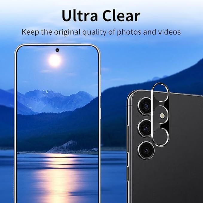 Image of Xmon Back Camera Lens Protector for Samsung Galaxy S24 (1 Pack) Premium Camera Glass Protector Guard, Anti-Scratch, Ultra-Clear, Easy Installation