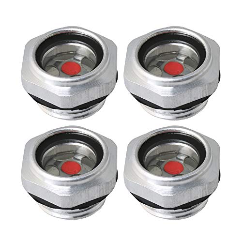 BQLZR Indicateur de niveau d'huile liquide en alliage d'aluminium G1/2 mâle fileté