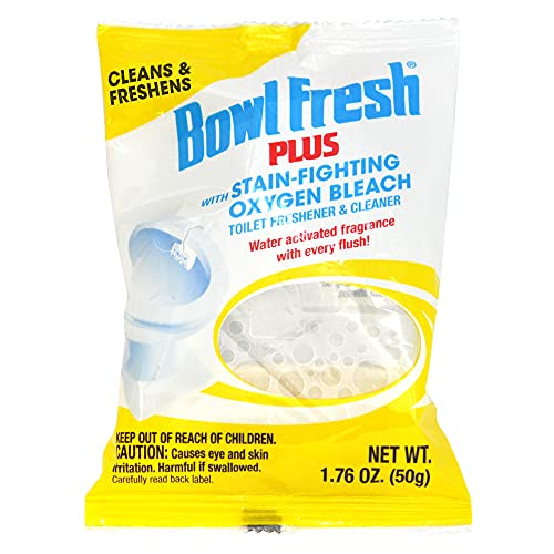 Bowl Fresh Plus Toilet Bowl Cleaner And Deodorizer, Pleasantly Scented Water Activated Fragrance With Every Flush (Pack Of 4) #TOP4