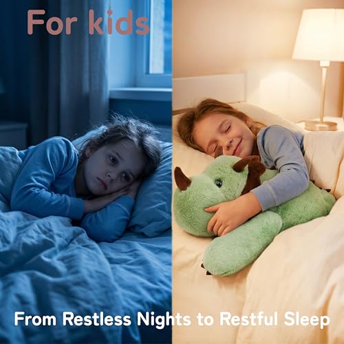 Image of Niuniu Daddy Weighted Dinosaur Stuffed Animal for Kids & Adults, 20 Inch 3.3lb Large Plush Toy with Soft Fur, Weighted Plushies Pillow for Sensory Calm, Huggable Gift for Everyday Comfort
