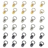 [MEDUSHASHA] ドロップハンドル リベット スタッド ネジ入り 金具 レザークラフト用 リベット 財布ボールスタッド レザーブレスレット・靴・ブーツ・ハンドバッグ・帽子・ジャケット装飾物 30個セット DIY (3色