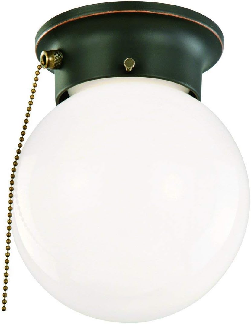 2 Pack Fan-Light Switch & Pull Chain, Electrical Pull Chain Switch, ON-Off, 6 A/125V AC, 6 inch Wire Terminal (Antique Brass Pull Chain) - - 