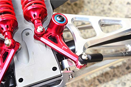 12pc Set Upgrades Aluminum Front Rocker Arm Set with TRAXXAS-1/10 E-REVO 2.0 VXL 86086-4 RC Cars by GPM (Green)