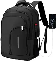 Mochila Masculina Executiva Grande Reforçada para Notebook Trabalho, Viagem e Escola Design Antifurto, Impermeável, com Cabo Reforçado, Saída USB e Fone, Conforto Segurança e Durabilidade, Unissex