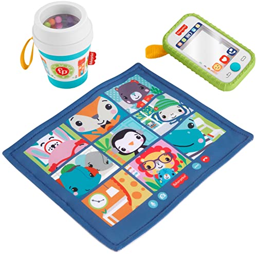 Fisher-Price Playtime Bundle, Sit-Me-Up Floor Seat And Work From Home Gift Set, 3 Activity Toys For Baby #TOP3