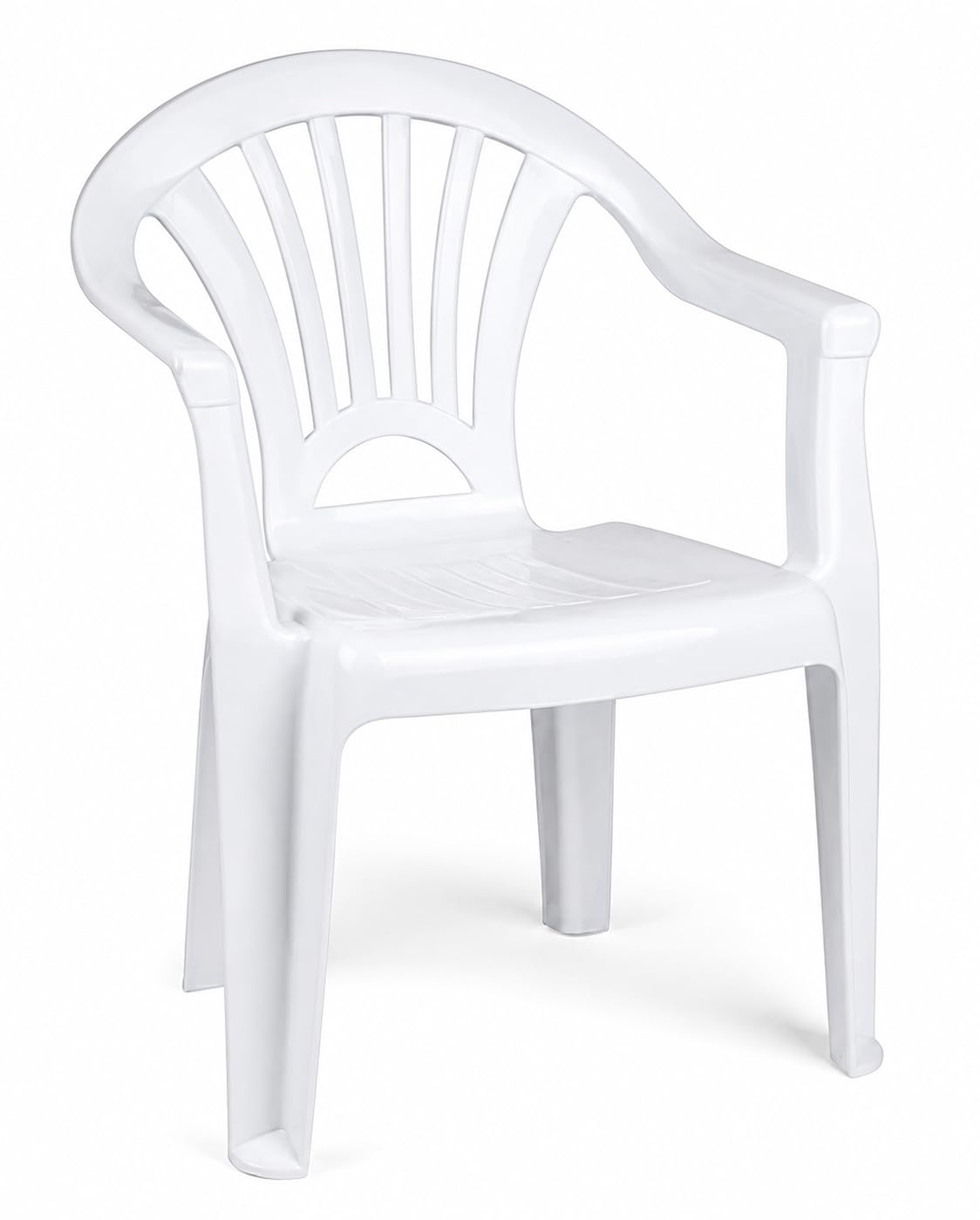 Muddy Hands Children’s Plastic Chair for Toddlers – Kids Indoor Outdoor Garden Chair – Lightweight Stackable Sturdy Playroom Nursery Seating (White)