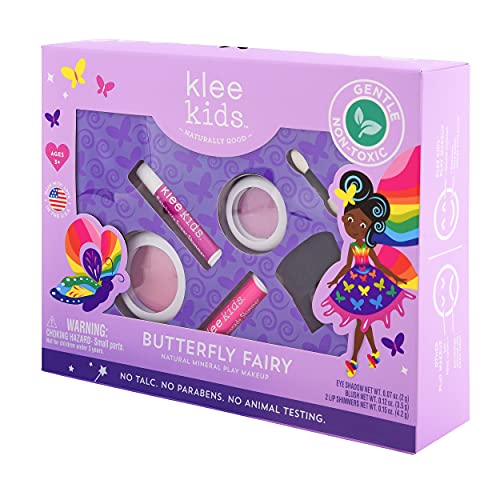 Klee Naturals Luna Star Naturals Klee Kids 4 Pc Makeup Up Kits With Compacts (Butterfly Fairy) #TOP2
