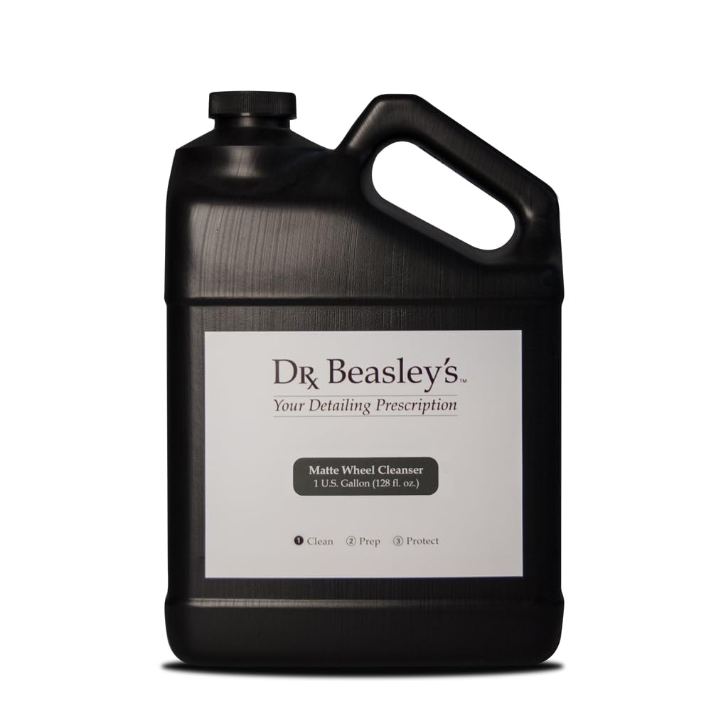 Dr. Beasley's Matte Wheel Cleanser 1 Gallon - Restores Matte, Satin Powder Coated Finish to Original Look, Removes Brake Dust, Road Grime, No Fillers