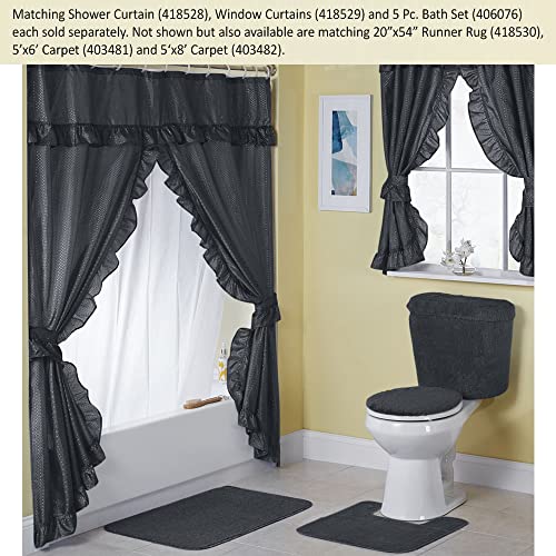 Madison Starlite Deluxe Swag Black Shower Curtain by Madison - Image 2