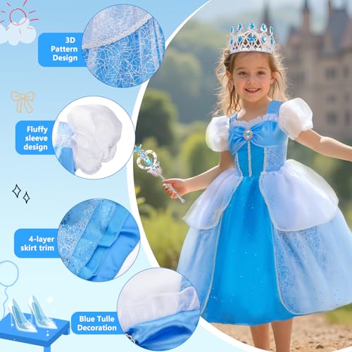Disfraz Princesa Meland para Niñas de 3 a 10 Años miniatura 4