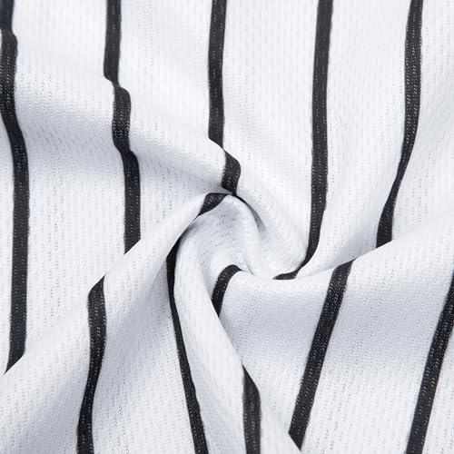 Image of Baseball Jersey Women Baseball Shirts Baseball Team Button Down Jerseys | Game Day Striped Jersey, Perfect for Daily Outings, Photos, Sports, Hip-Hop Party, Campus Wear, Weekend Hangout