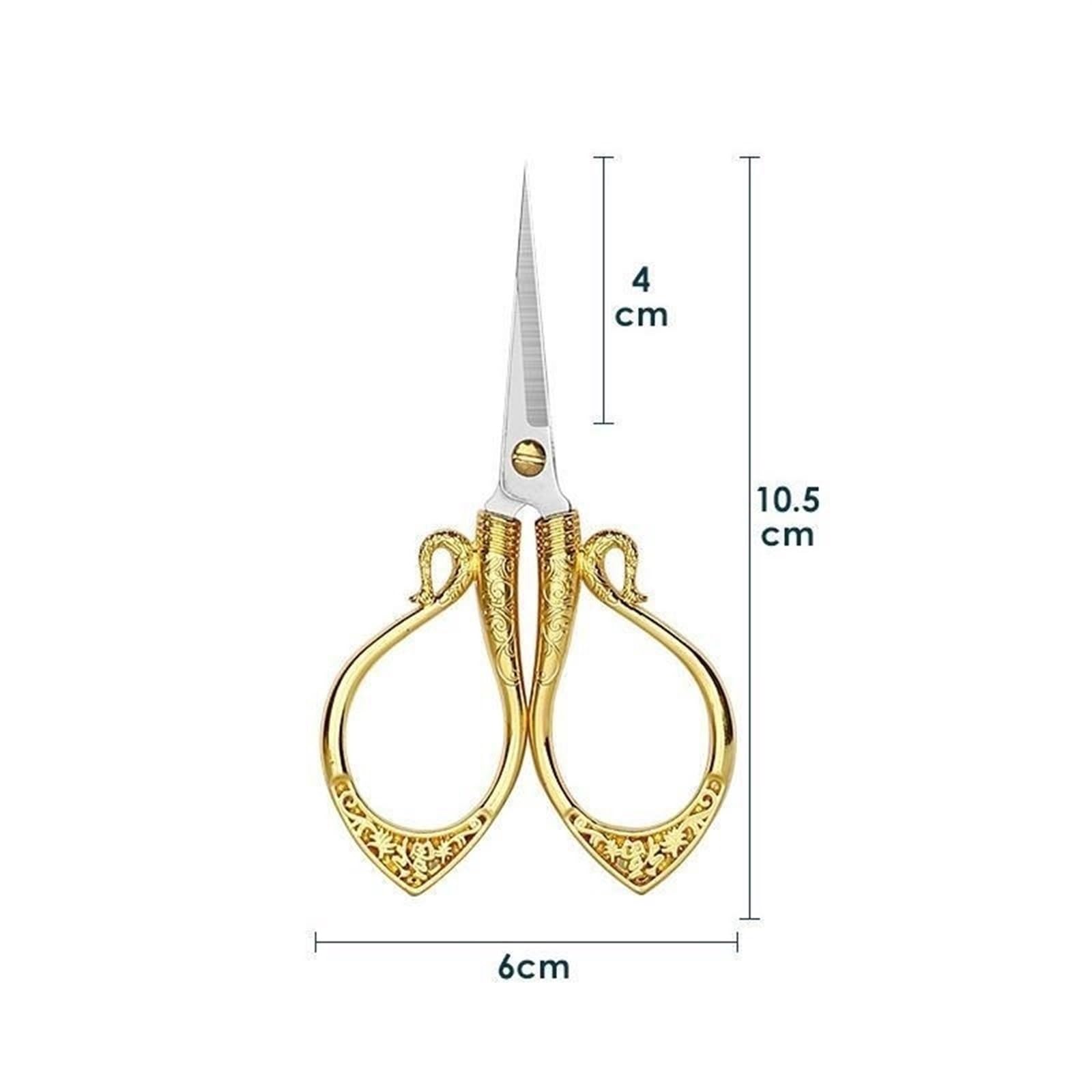 Tijeras para Manualidades, 4 Piezas, Tijeras Negras para Bricolaje, Herramientas de Corte de Hilo de Costura, Costura de Tela