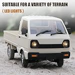 Mostop D12 RC Car Crawler Pickup Truck 1/10 Scale RC Carry Truck Off Road Drift RC Vehicle Climbing Car for Kids Adults, Throttle & Steering Control Cargo Truck Van Toy with Led Lights