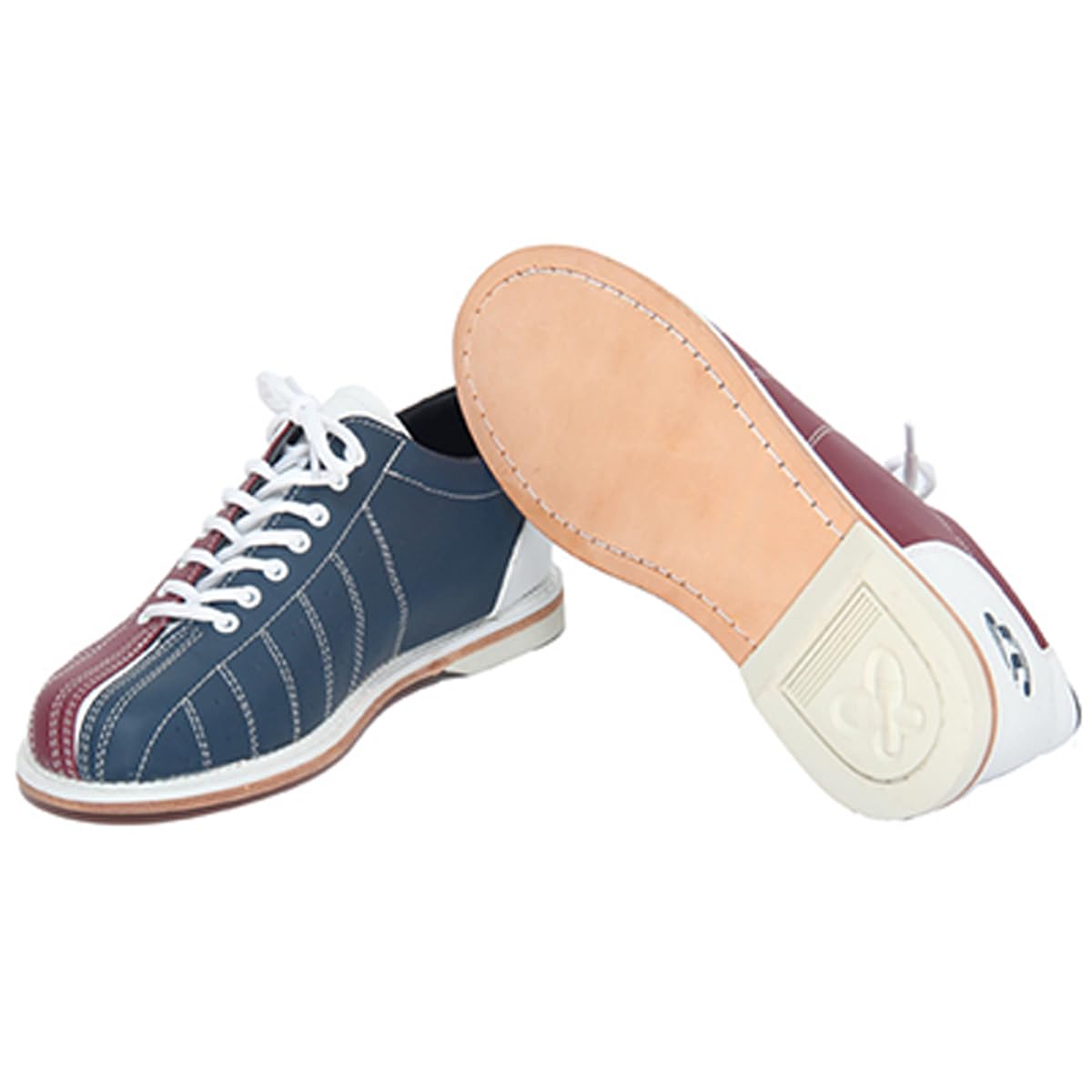 Scarpe da Bowling da Uomo, Suola Scorrevole Universale Allacciatura