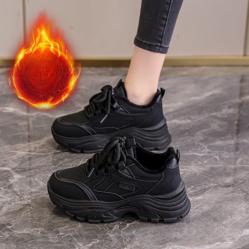 Womens Chunky Sneakers Walking Athletic Casual Shoes Lace-up Air Mesh Tennis Shoes Treny Dad Sneakers4