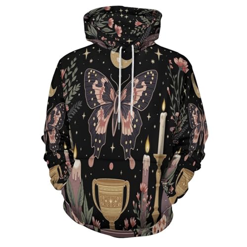 Sweat à capuche imprimé 3D avec fermeture éclair pour un look streetwear durable