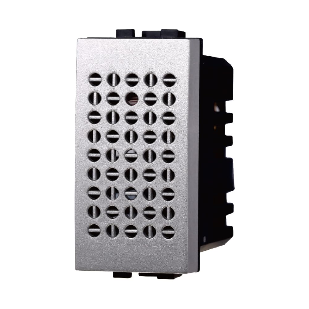 10x Sensore acustico, Modulo Grigio, Compatibile Con BTicino Living, frutti, interruttori, pulsanti, deviatori, dimmer, sensori, PIR, buzzer, Per Placche originali e compatibili