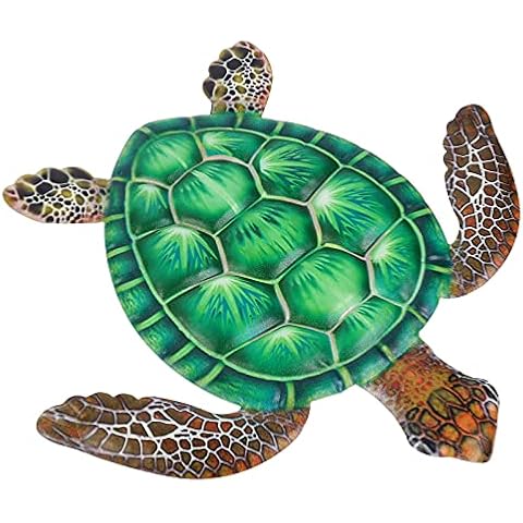 TOPBATHY Metal tortuga marina decoración de la pared Cover