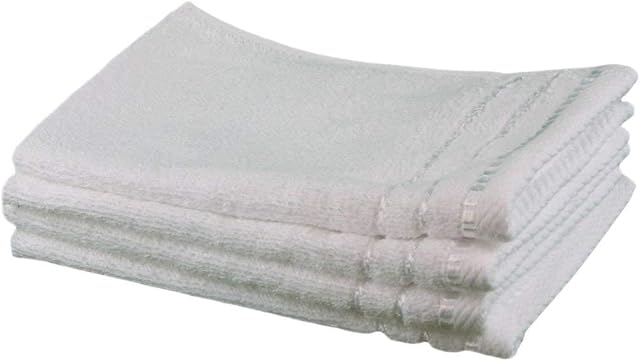 Gözze - Set of 4 Guest Towels, Berlin, 100% Cotton, 30 x 50 cm - White