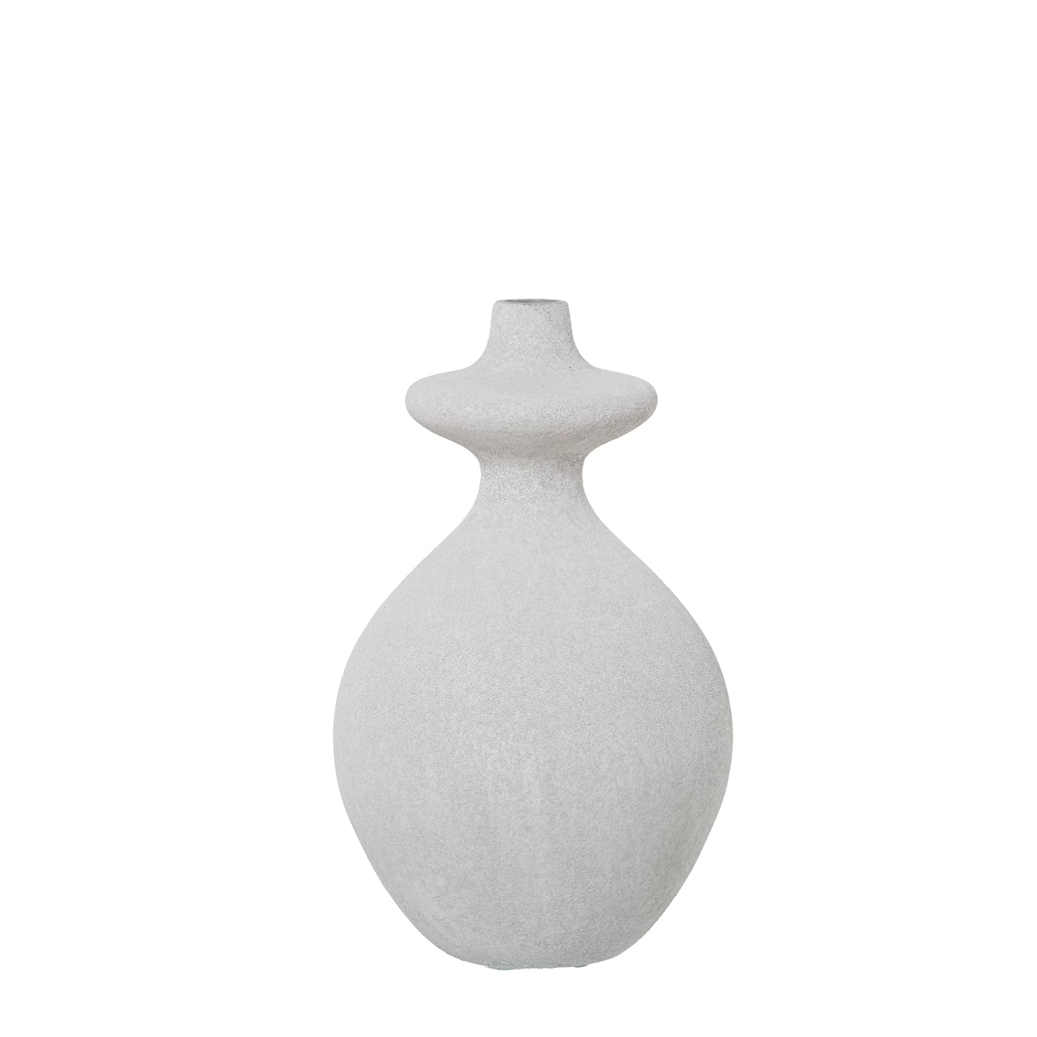 Vase en céramique gris sable pour sublimer votre table de salon
