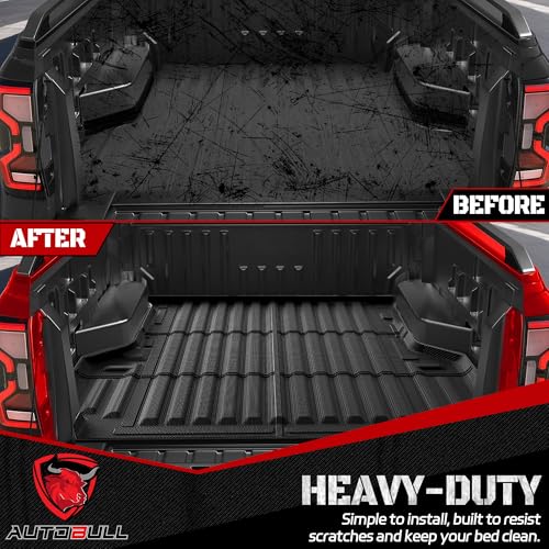 AUTOBULL Truck Bed Mat Bed Liner Fit for Ford Ranger (5FT, 59.6" Bed) 2019-2023, Vehicle Truck Bed Liner Custom Fit All Weather Protection TPE Pickup Car Bed Mat by AutoBull - Image 4