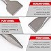 3PCS SDS Plus Chisel Set for Rotary Hammer Drill Attachments, Tile Removal Chisel Bits, Alloy Steel Point Flat Scaling Chisels with Storage Case, SDS Plus Bits for Demolition Chipping Grooving Cement