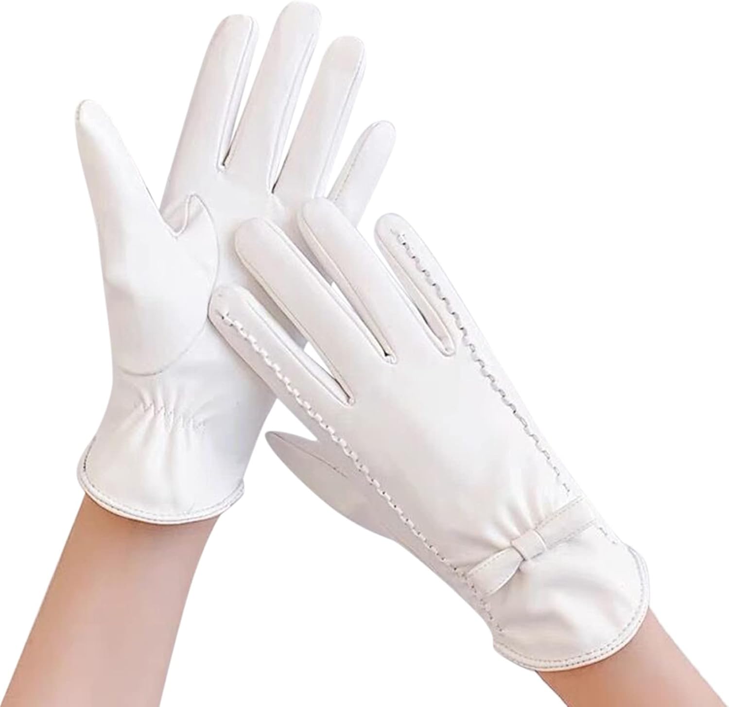 Women Italian Leather Gloves Winter Driving Ladies
