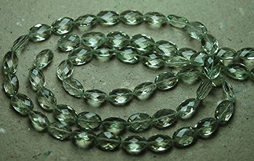 Améthyste verte briolette ovale de 12x8 mm pour remplacer vos perles de verre ternes