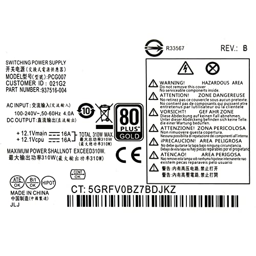Fuente de Alimentación 310W para HP ProDesk PCG007 miniatura 5