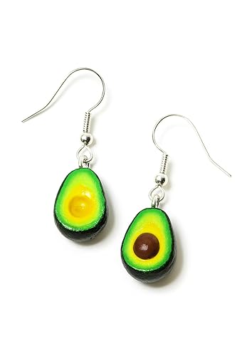 Avocado Earrings | Tiny Gaucamole Dangles for Health Foodies and Avocado Toast Lovers