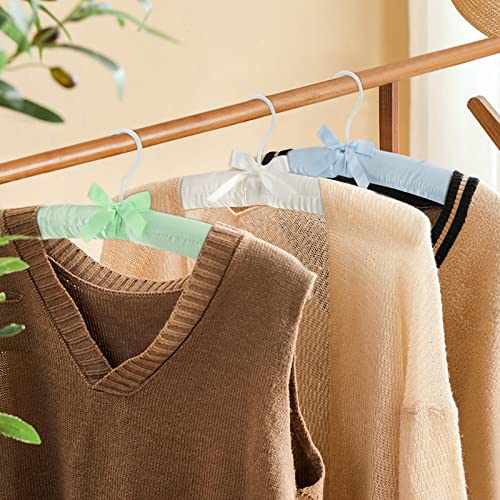 Tosnail FBA_T-PYJ 12 Pack Satin Padded Hangers Foam Padded Hangers Dress Hangers thumb #5