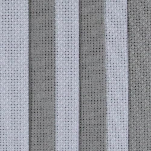 Image of KCS 4 /6 pc of 12 inch x 18 inch(30cmx45cm) 16 Count Cotton Aida Cloth Cross Stitch Fabric (6 pc,Light Grey+Medium Grey)