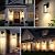 Brightever 2-Pack Outdoor Wall Lights Fixture, Exterior Waterproof 10W Matte Black Outdoor Wall Lanterns Sconces with Crystal Bubble Glass, Modern LED Outside Lights for House, Porch, Garage, Patio