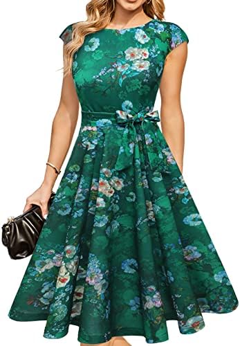 DRESSTELLS Women's Cocktail Dresses, Formal Wedding Guest Modest ...