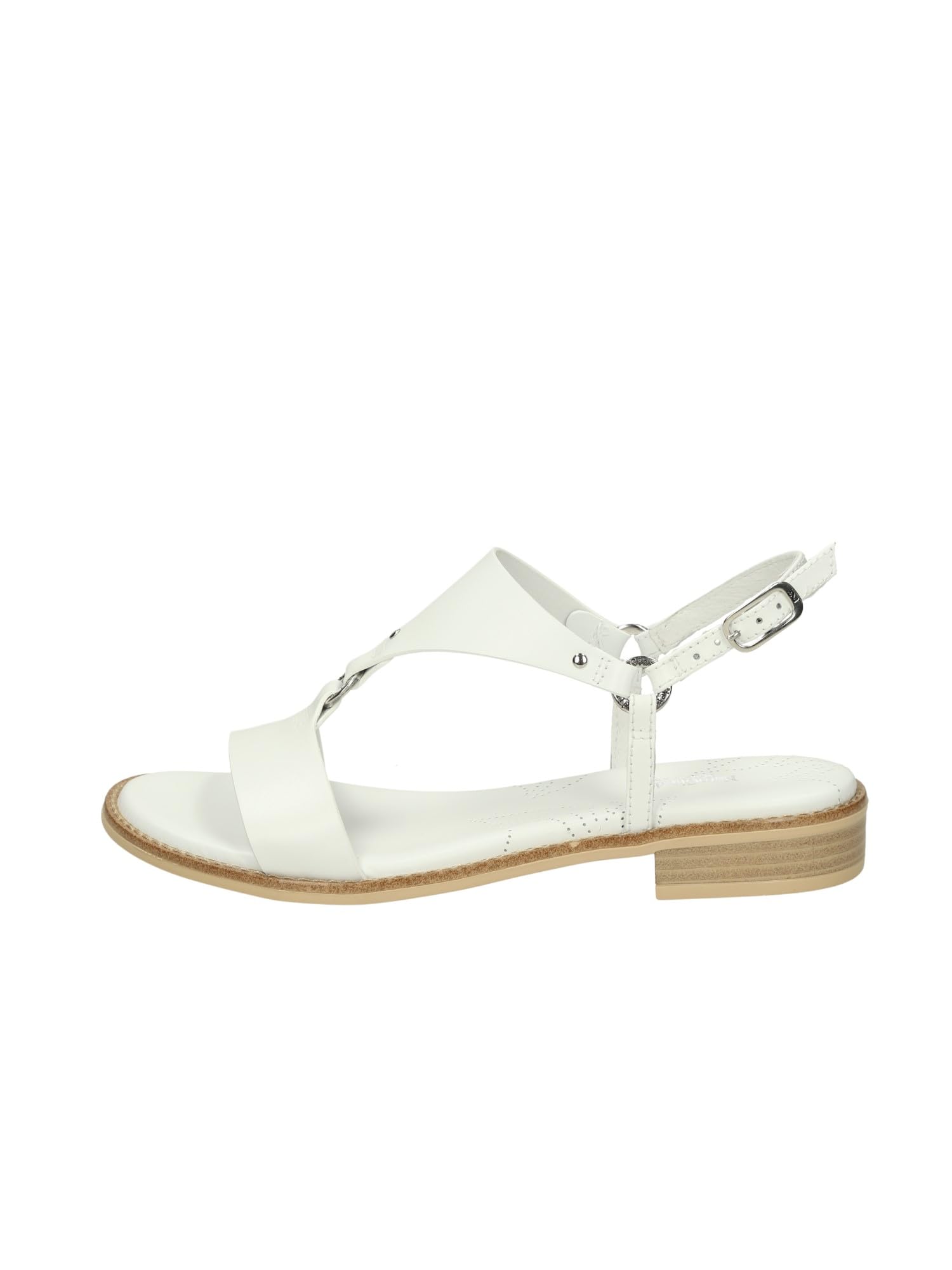 Nero Giardini E513420D Sandali Donna in Pelle - Bianco 38 EU