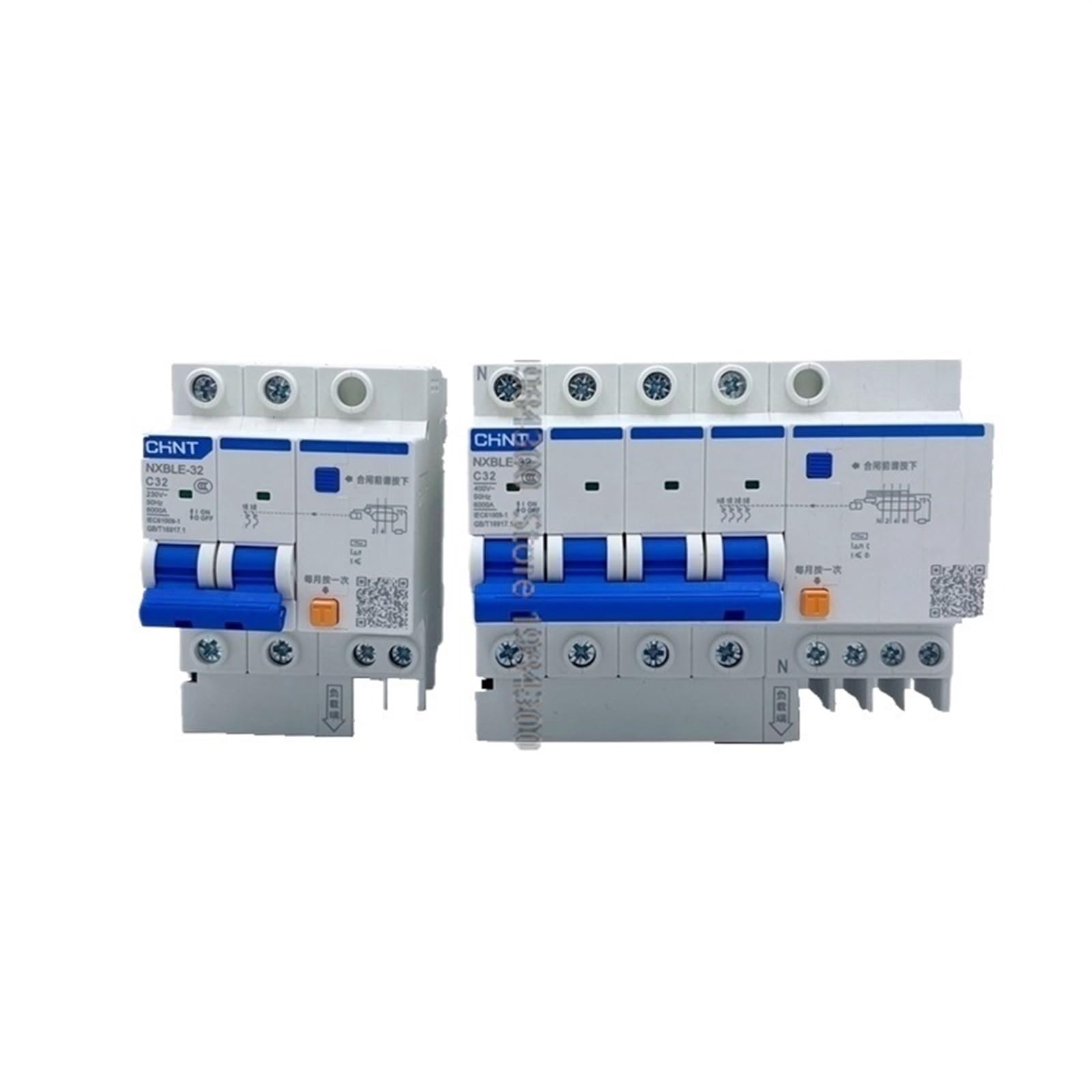 Disjoncteur différentiel 30 mA 2P 10A à 125A NXBLE pour protection électrique