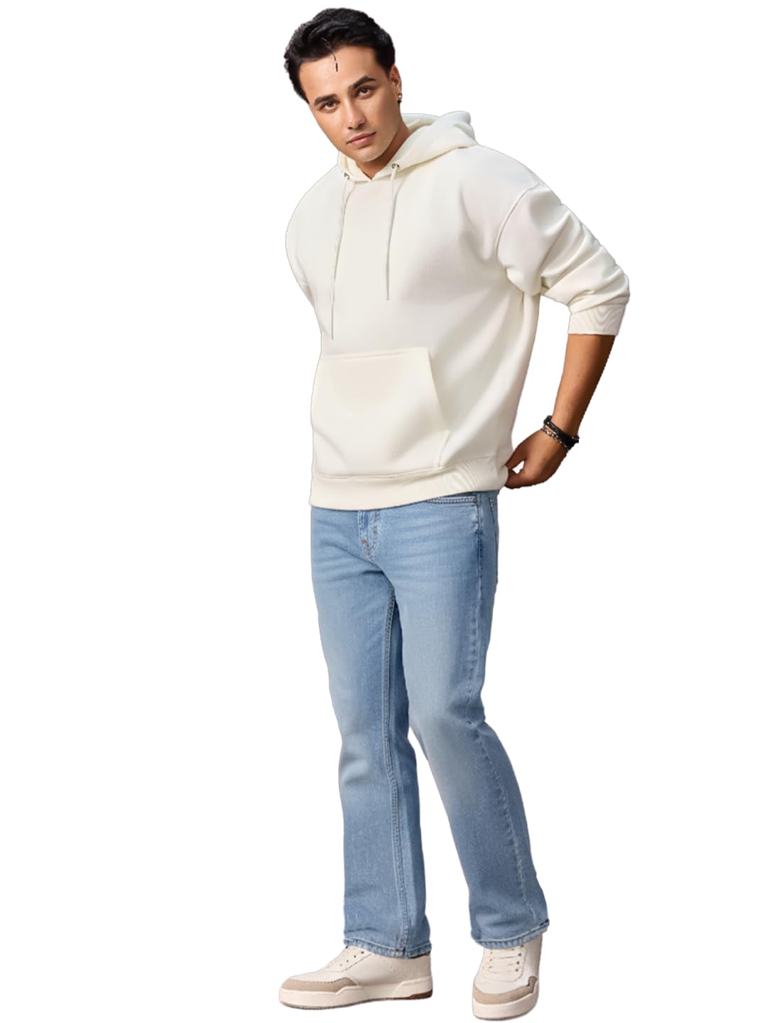urbano fashion Men's Stretch Fit Mid Rise Washed Bootcut Jeans Stretchable-picture-15