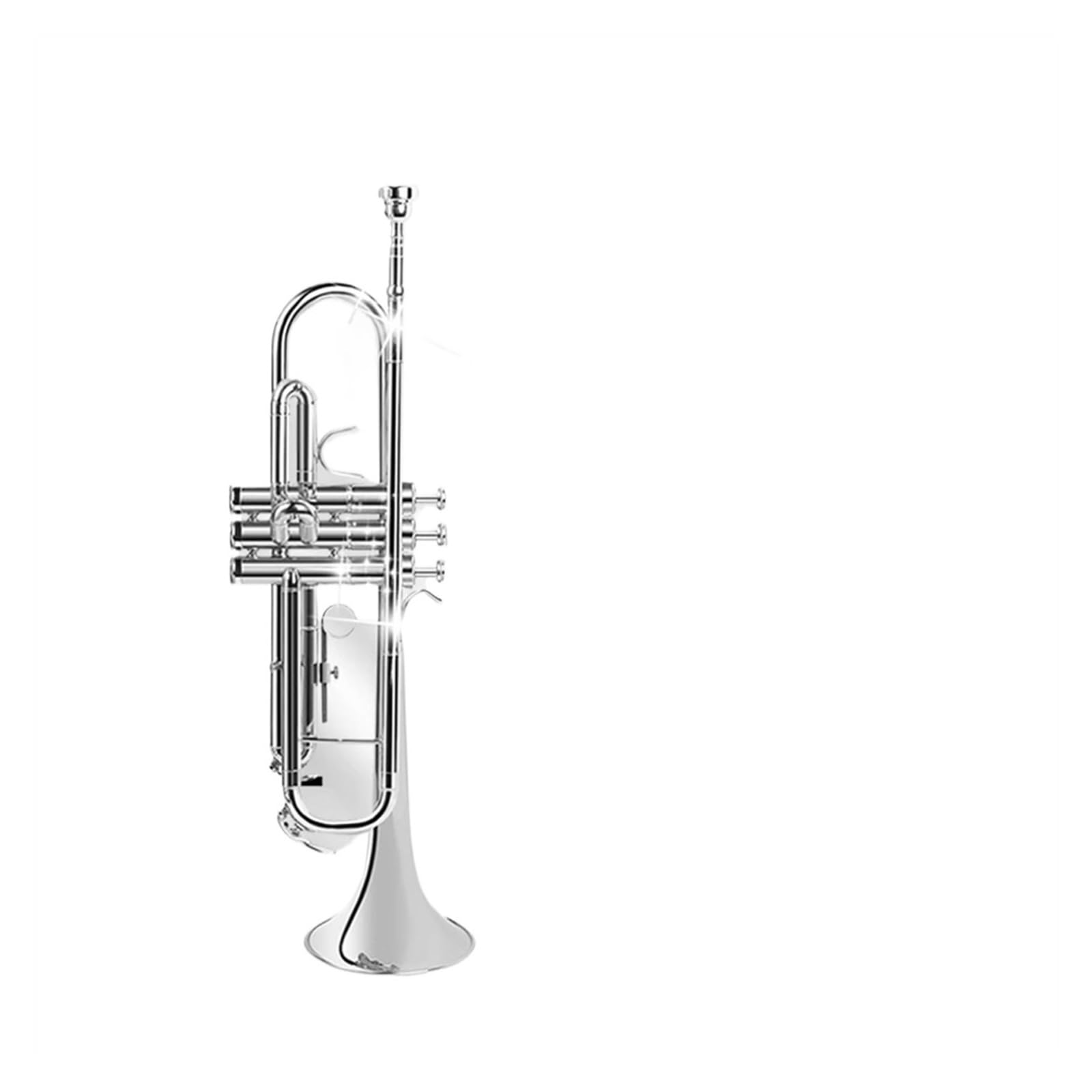 trąbka instrument Trąbka B z mosiądzu niklowanego B-dur Studencka orkiestra dęta Young Pioneers