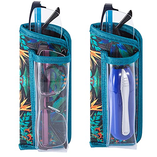 Image of TRIUMPH VISION Reading Glasses Pouch Eyeglass Sleeve Soft Case Slim 3 Pack | Alternative to Bulky Case Lightweight,Neoprene Lined Padded Protect Optical lens Slip in, Cute Pattern Portable for Daily Use