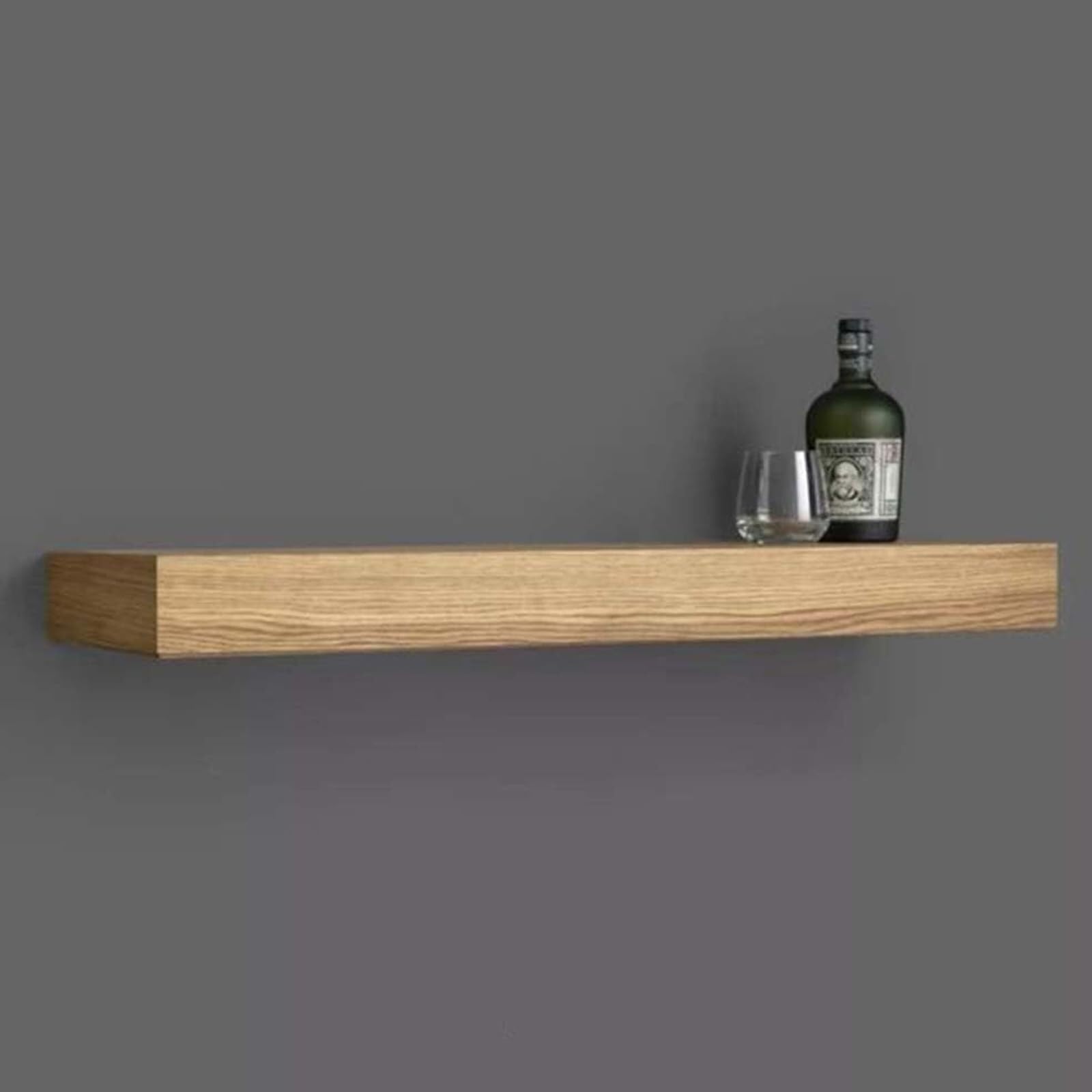 Mensola da parete con scomparto nascosto, elegante soluzione galleggiante per soggiorno o ufficio, organizer per cassetti segreti in elegante finitura nera