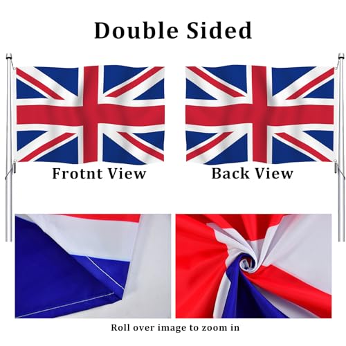 Aoihrraan East Riding of Yorkshire County Flag 2x3ft Double Sided England Football Sport Flags Outdoor Celebrations Home Garden Porch Party Decor Flags with 2 Sturdy Grommets Machine Stitched - Image 3