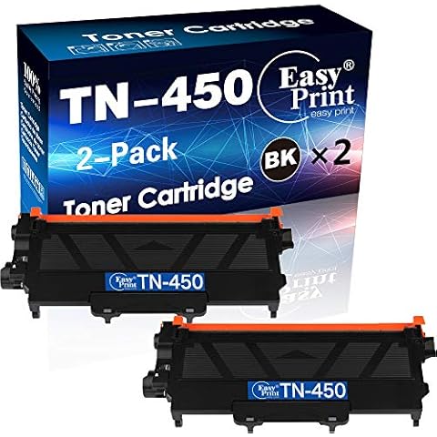 EASY PRINT EASY PRINT Compatible Toner Cartridge Replacement for Brother TN450, Black, 2 Pack Cover