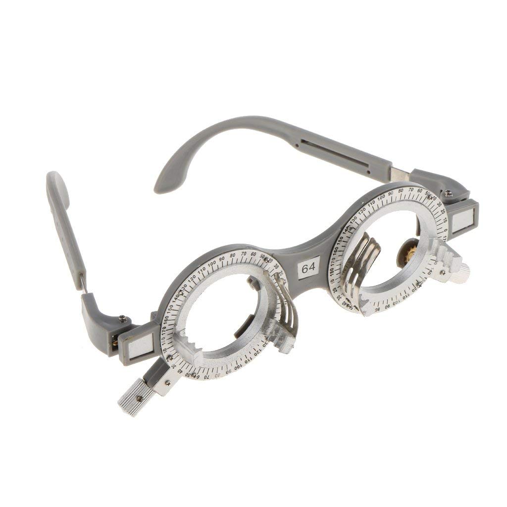 Montura de gafas de prueba óptica ajustable universal para optometría, óptica, 52 mm, 54 mm, 56 mm, 58 mm, 60 mm, 62 mm, 64 mm, 66 mm, 68 mm, 70 mm, 64 mm