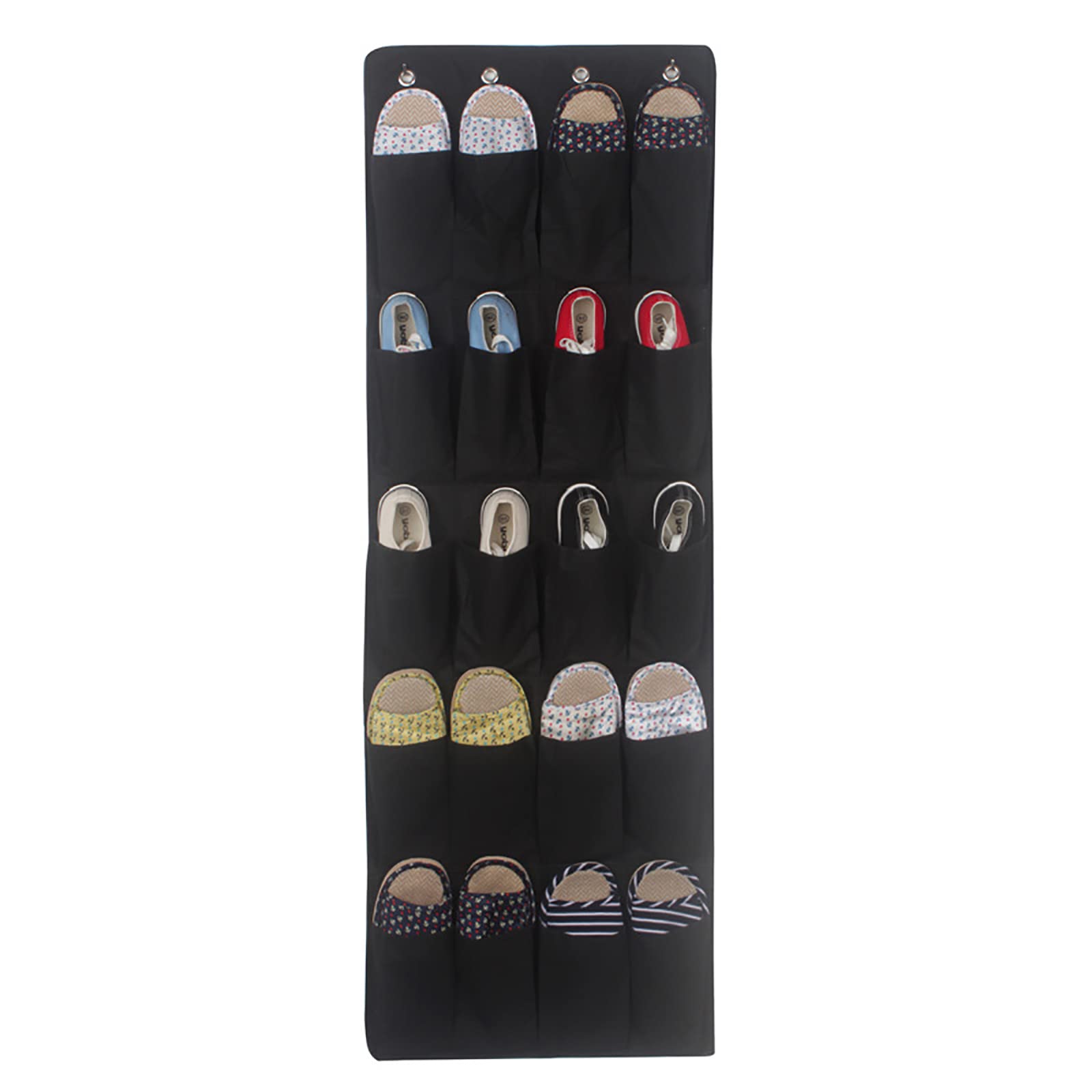 Étagère de rangement pliable grise à suspendre – Organiseur de placard polyvalent pour vêtements, matériel de camping et essentiels de la maison – Solution peu encombrante pour les petits espaces et