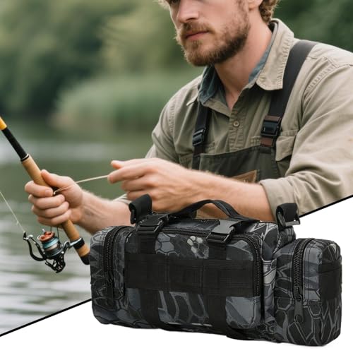 Fanny pack hombre con cinturón impermeable y diseño multifuncional deportivo 3