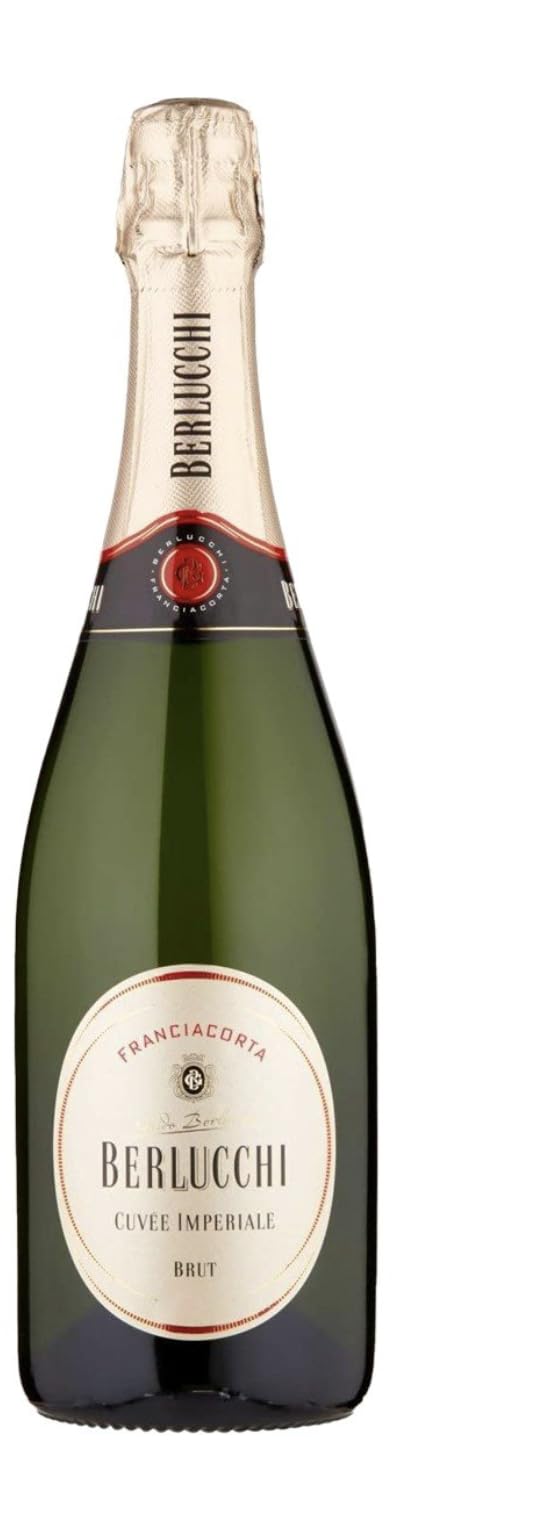 Cofanetto Regalo Franciacorta Berlucchi Cuvée Imperiale Brut 75cl + 2 Flutès in vetro