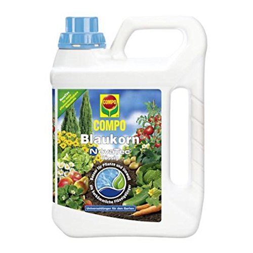 3 x 2,5 Liter COMPO Blaukorn NovaTec flüssig Universaldünger,...