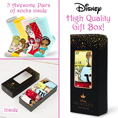 Image of Disney Stitch Socks Gifts for Women Teens, US Size 4-9, Baby Yoda Pack of 5 Fuzzy Casual Crew Socks for Home Sleep Winter