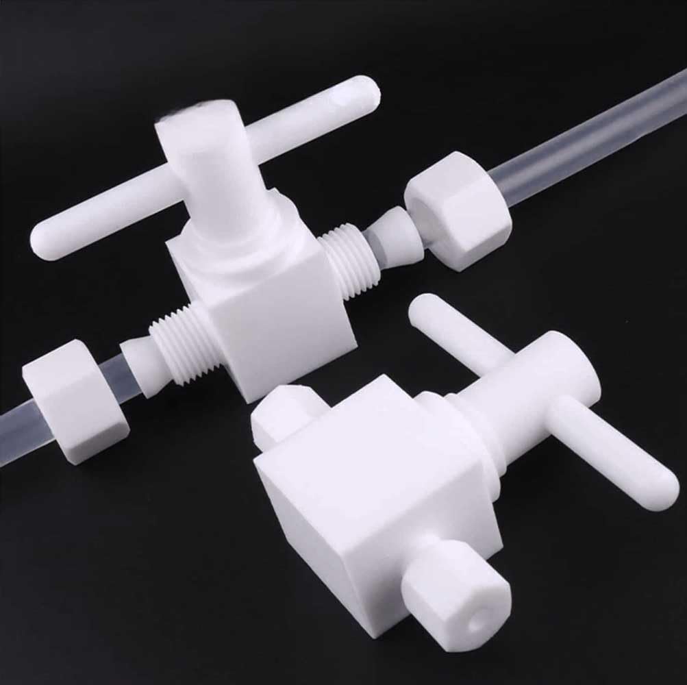 Válvula de bola recta de PTFE - Conector de diámetro igual de 2 lados for transferencia de fluido - Juego de 1 pieza(D25mm)